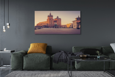 Quadro em tela Nascer do sol na Igreja de Cracóvia