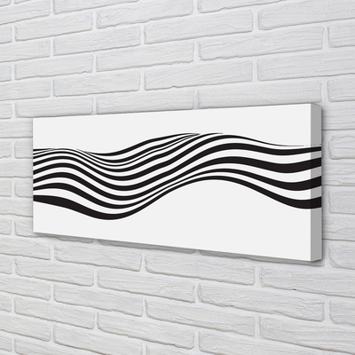 Quadro em tela Ondas de listras de zebra