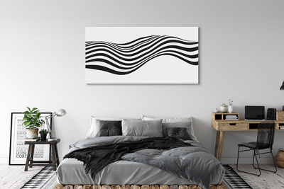 Quadro em tela Ondas de listras de zebra