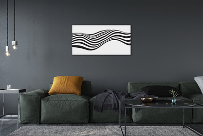 Quadro em tela Ondas de listras de zebra