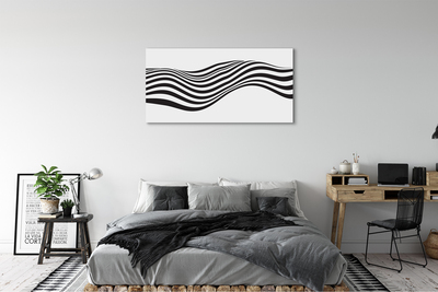 Quadro em tela Ondas de listras de zebra