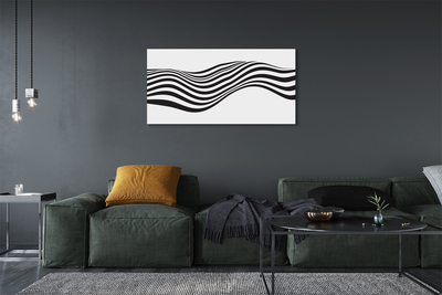 Quadro em tela Ondas de listras de zebra