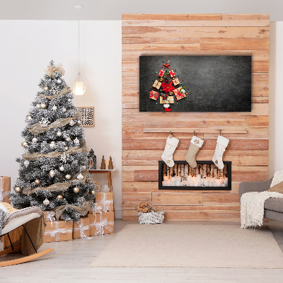 Quadro em tela Presentes Árvore de Natal Abstrata