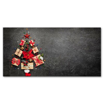 Quadro em tela Presentes Árvore de Natal Abstrata