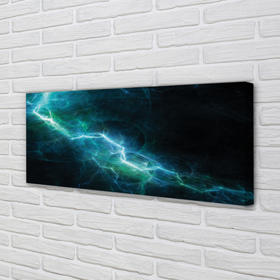 Pintura em tela Relâmpago fractal