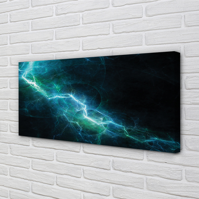 Pintura em tela Relâmpago fractal