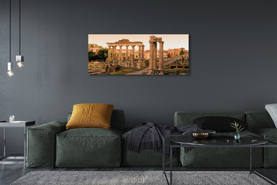 Quadro em tela Nascer do sol no Fórum Romano de Roma