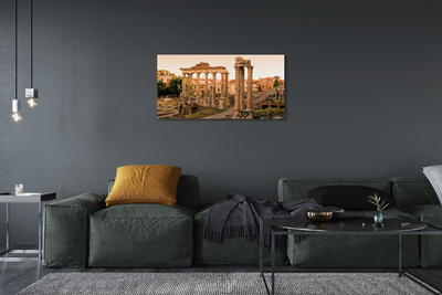 Quadro em tela Nascer do sol no Fórum Romano de Roma