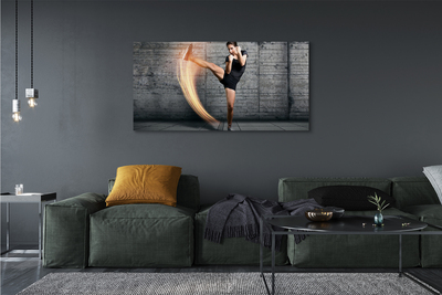 Quadro em tela Mulher se exercitando