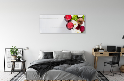 Pintura em tela Smoothies de beterraba e maçã