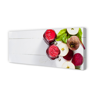 Pintura em tela Smoothies de beterraba e maçã