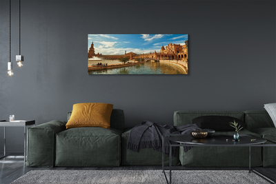 Quadro em tela Arquitetura da Praça do Mercado Antigo da Espanha