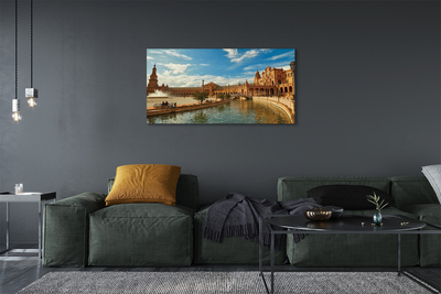 Quadro em tela Arquitetura da Praça do Mercado Antigo da Espanha