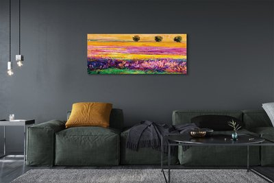 Pintura em tela Árvores e céu