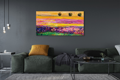 Pintura em tela Árvores e céu