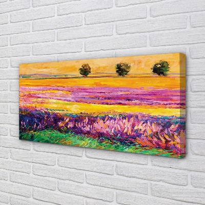 Pintura em tela Árvores e céu