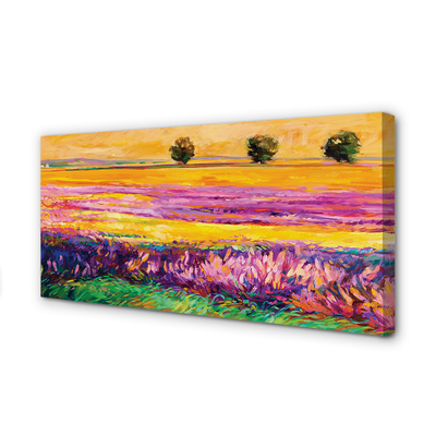 Pintura em tela Árvores e céu