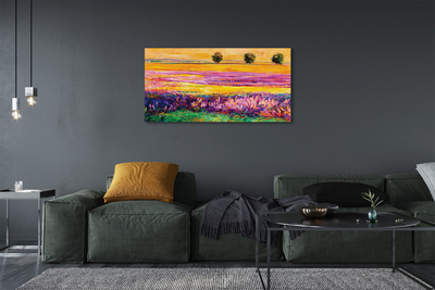 Pintura em tela Árvores e céu