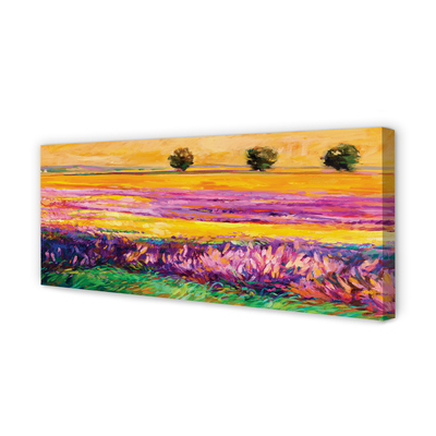 Pintura em tela Árvores e céu