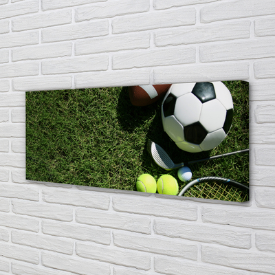 Pintura em tela Bolas de remo de grama