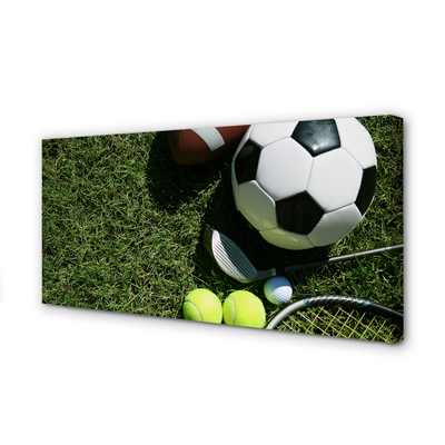 Pintura em tela Bolas de remo de grama