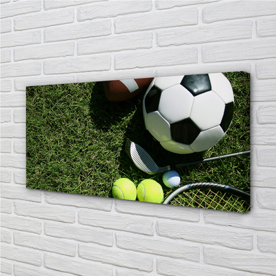 Pintura em tela Bolas de remo de grama