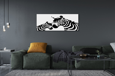 Pintura em tela zebras pintadas