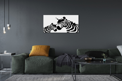 Pintura em tela zebras pintadas