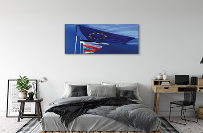 Quadro em tela Várias bandeiras