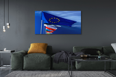 Quadro em tela Várias bandeiras