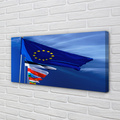 Quadro em tela Várias bandeiras