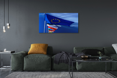 Quadro em tela Várias bandeiras