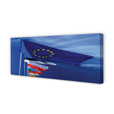 Quadro em tela Várias bandeiras