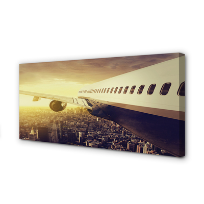 Quadro em tela Cidade do avião oeste