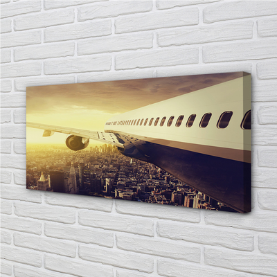 Quadro em tela Cidade do avião oeste