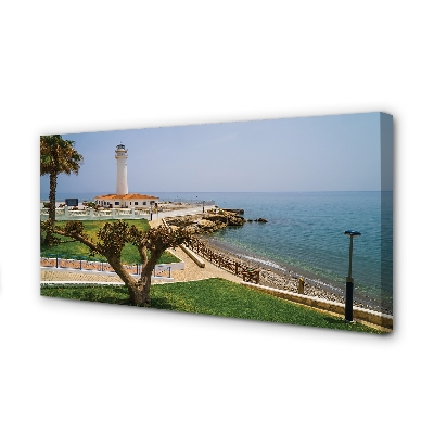 Pintura em tela Farol da Costa da Espanha