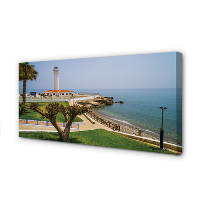 Pintura em tela Farol da Costa da Espanha