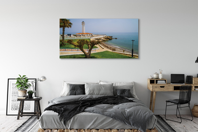 Pintura em tela Farol da Costa da Espanha