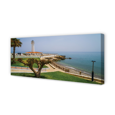 Pintura em tela Farol da Costa da Espanha