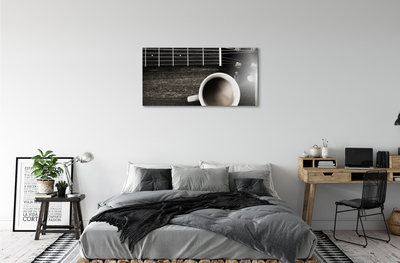 Quadro em tela Guitarra de café
