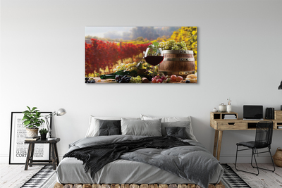 Pintura em tela Taça de vinho de outono