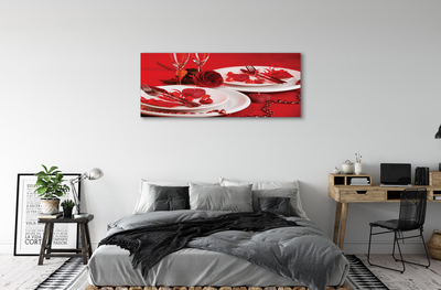 Pintura em tela Óculos de coração de rosa