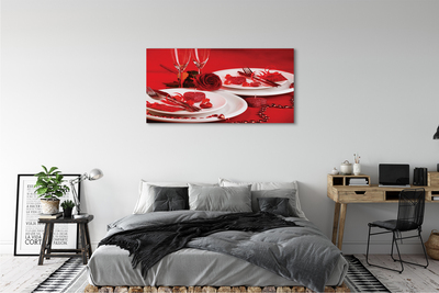 Pintura em tela Óculos de coração de rosa