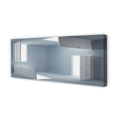 Pintura em tela Portas 3D