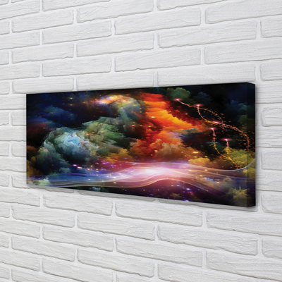 Pintura em tela Padrões fractais abstratos