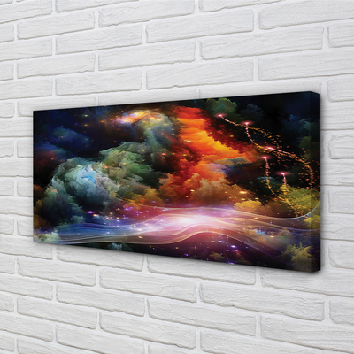 Pintura em tela Padrões fractais abstratos