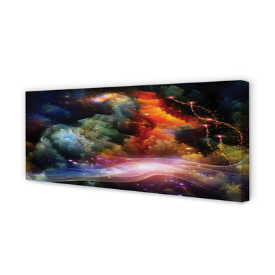 Pintura em tela Padrões fractais abstratos