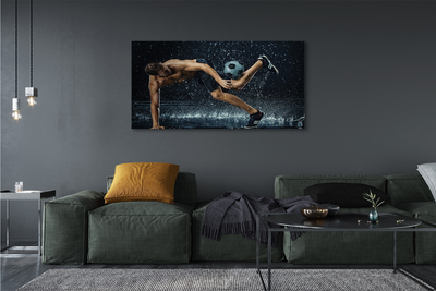 Quadro em tela Chuva de bolas masculinas