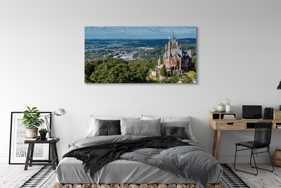 Pintura em tela Panorama da cidade-castelo da Alemanha