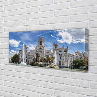 Quadro em tela Espanha Fonte Palácio Madrid